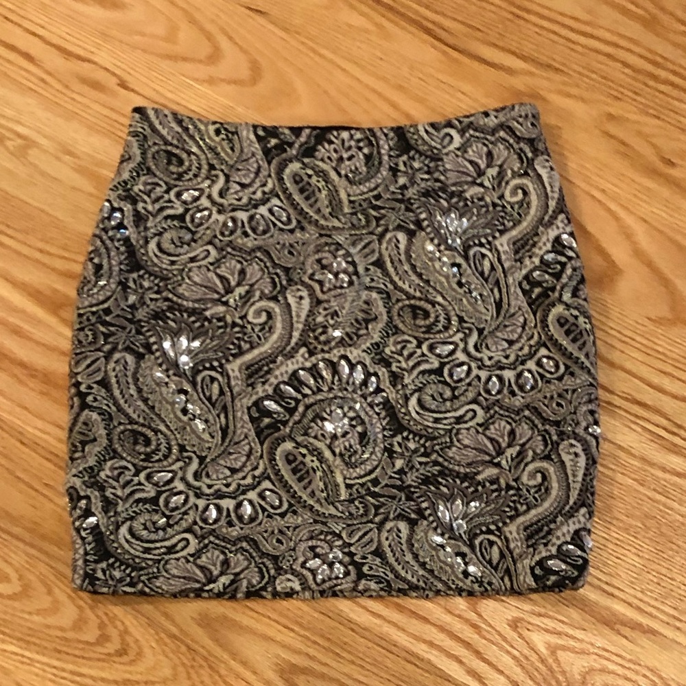Guess patterned pencil skirt